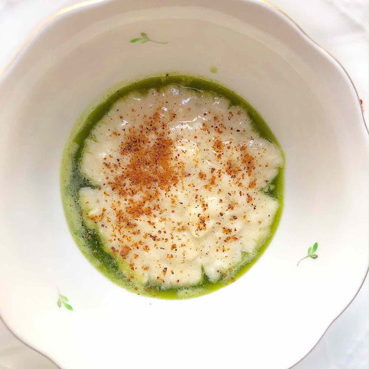 Tapioca Pudding Recipe with Nutmeg, Coconut and Basil