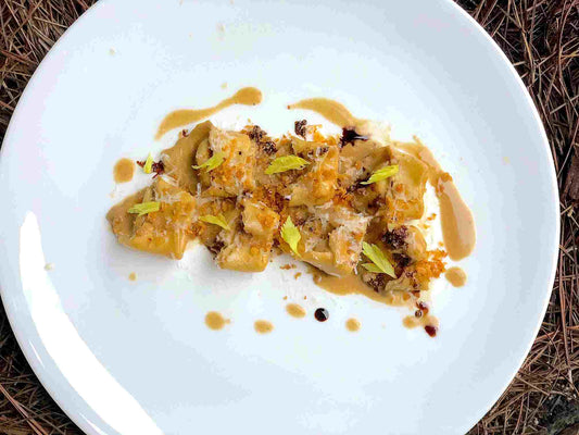 Parsnip Tortellini with Foie Gras Sauce