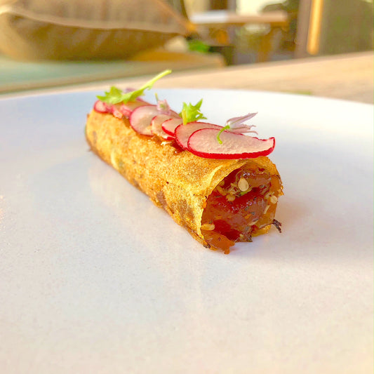 Tuna Poke Cannoli Recipe with Ssamjang aioli