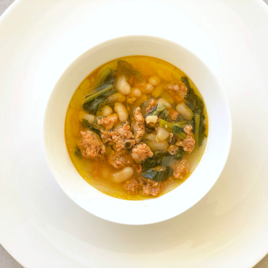 Easy White Bean Soup Recipe with Sausage